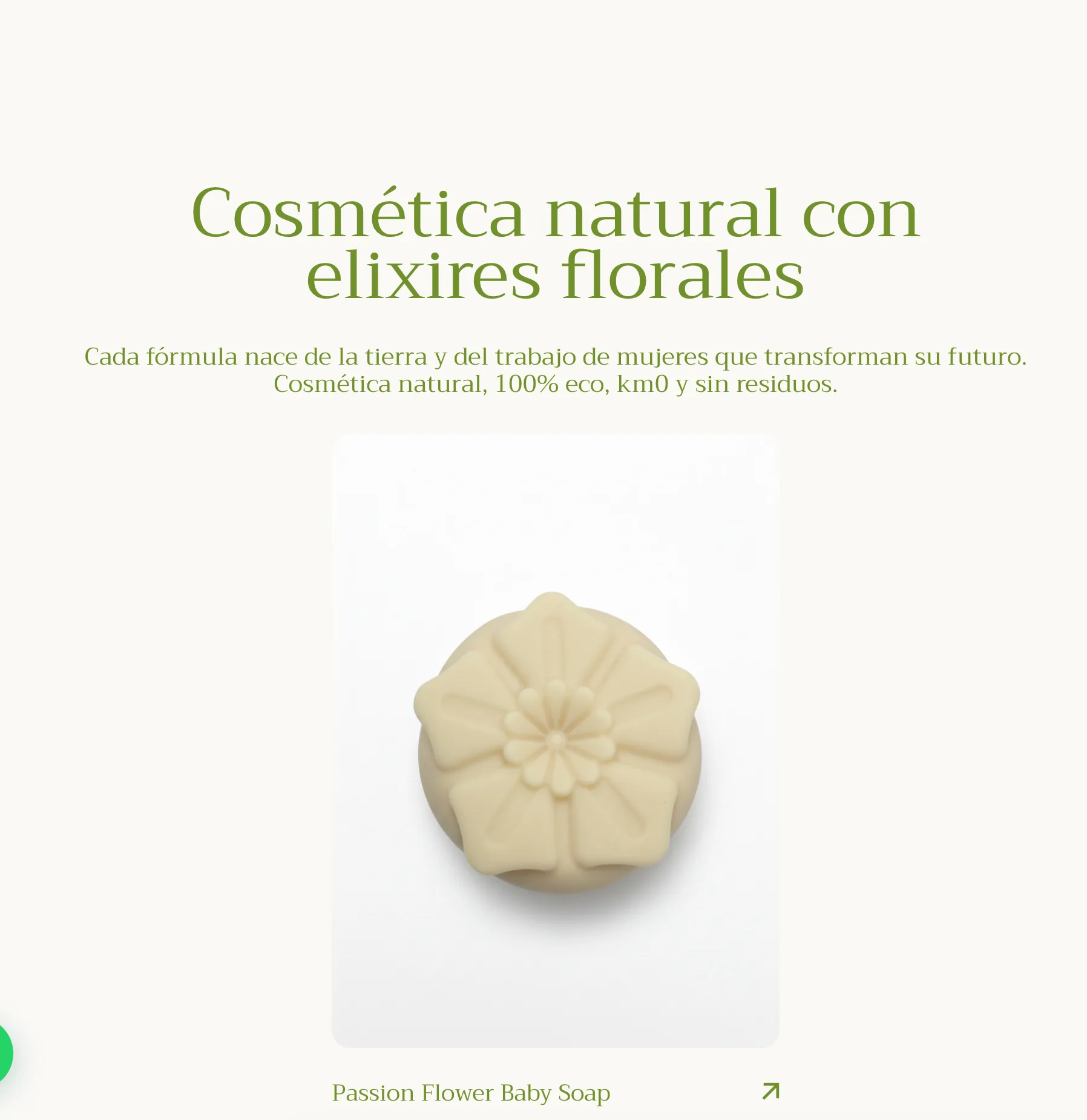 Identidad visual de Passion Flower Cosmetic aplicada a su tienda online